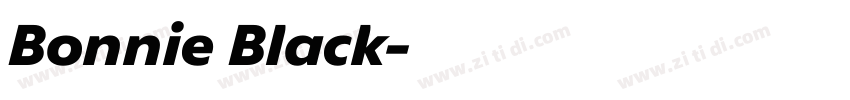 Bonnie Black字体转换 Bonnie Black字体转换